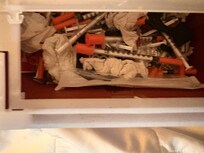 Dirty syringes