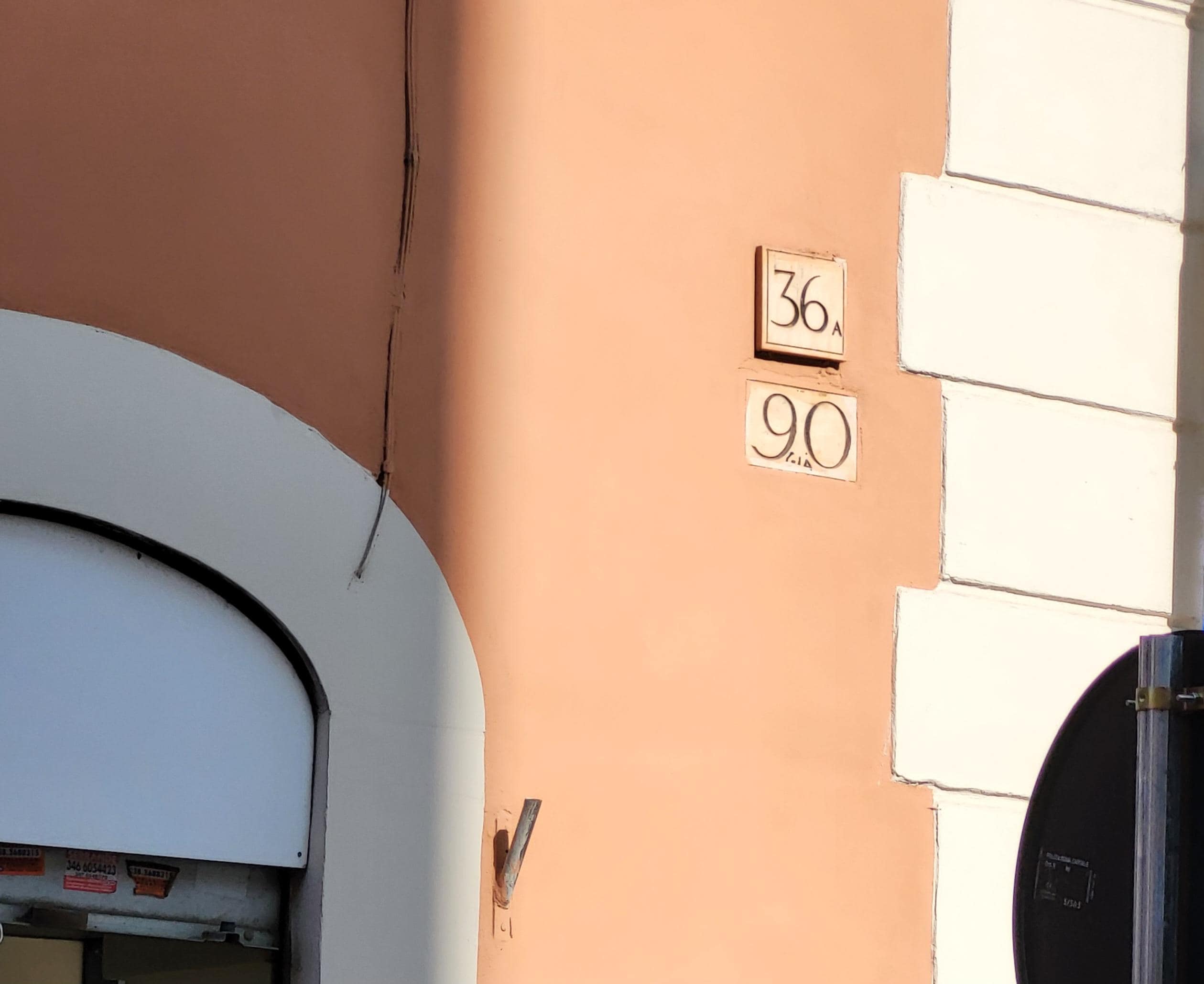 This kind numbers you see on the wall.