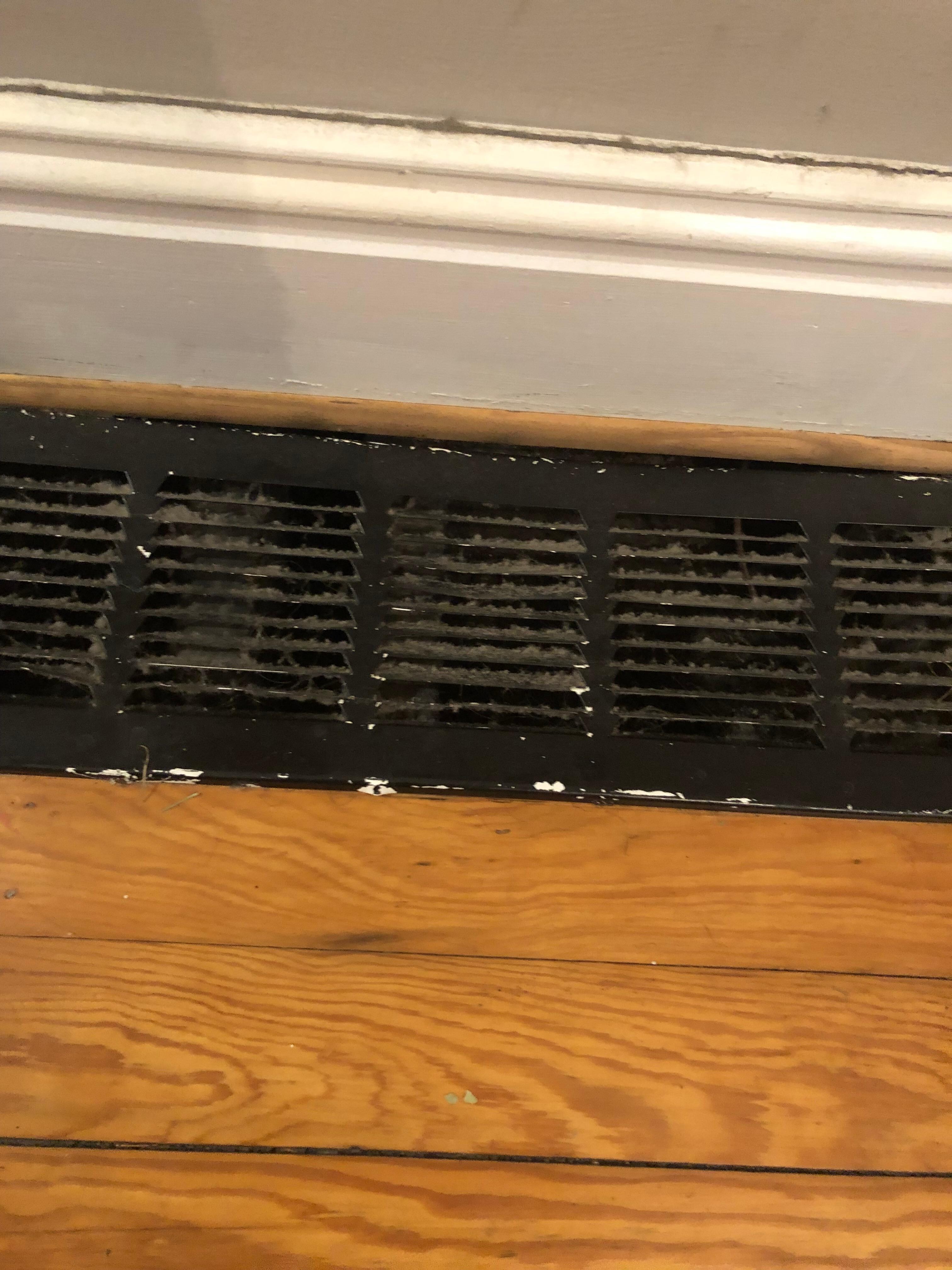 Dust on vent