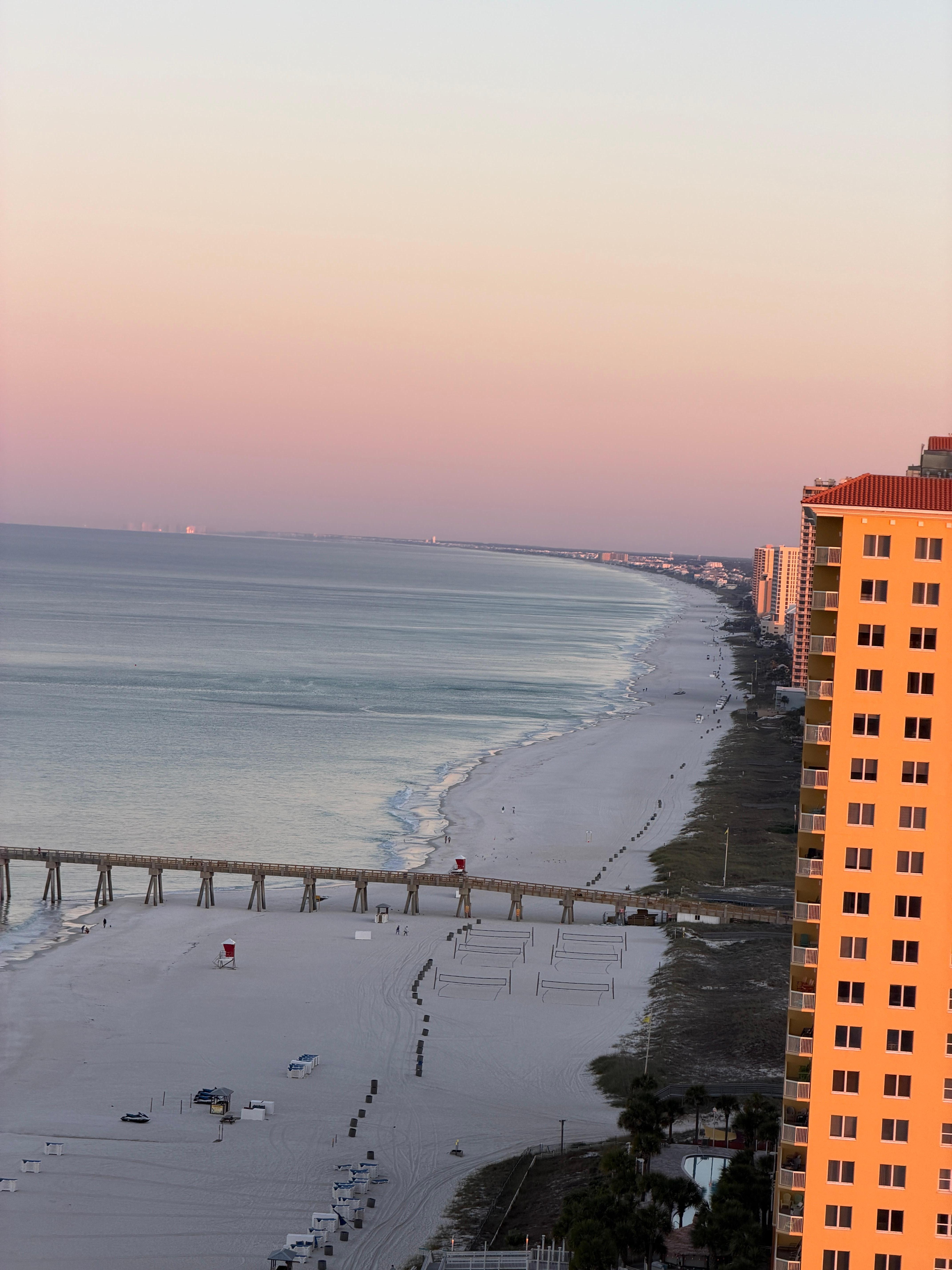 View from our condo on the 22nd floor