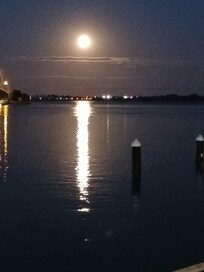 View of full moon from the deck. Beautiful.