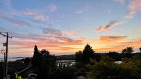 Sunset view from the patio