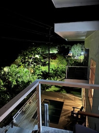 Night view from Suzieâs balcony