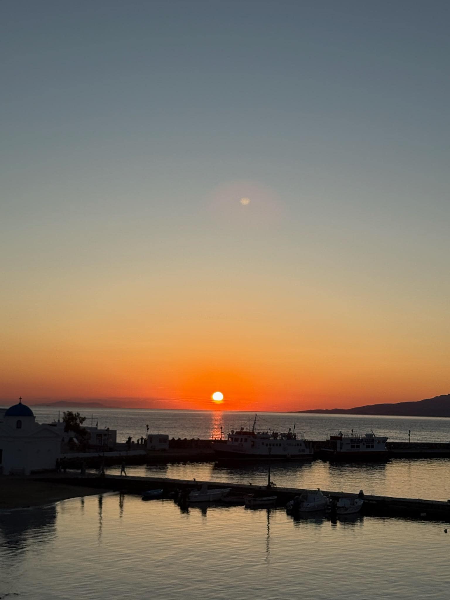 Sunset from the balcony.