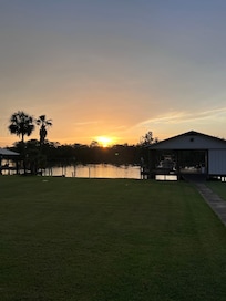 Sunset from the property