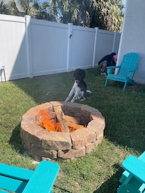 Our dog loved the back yard!