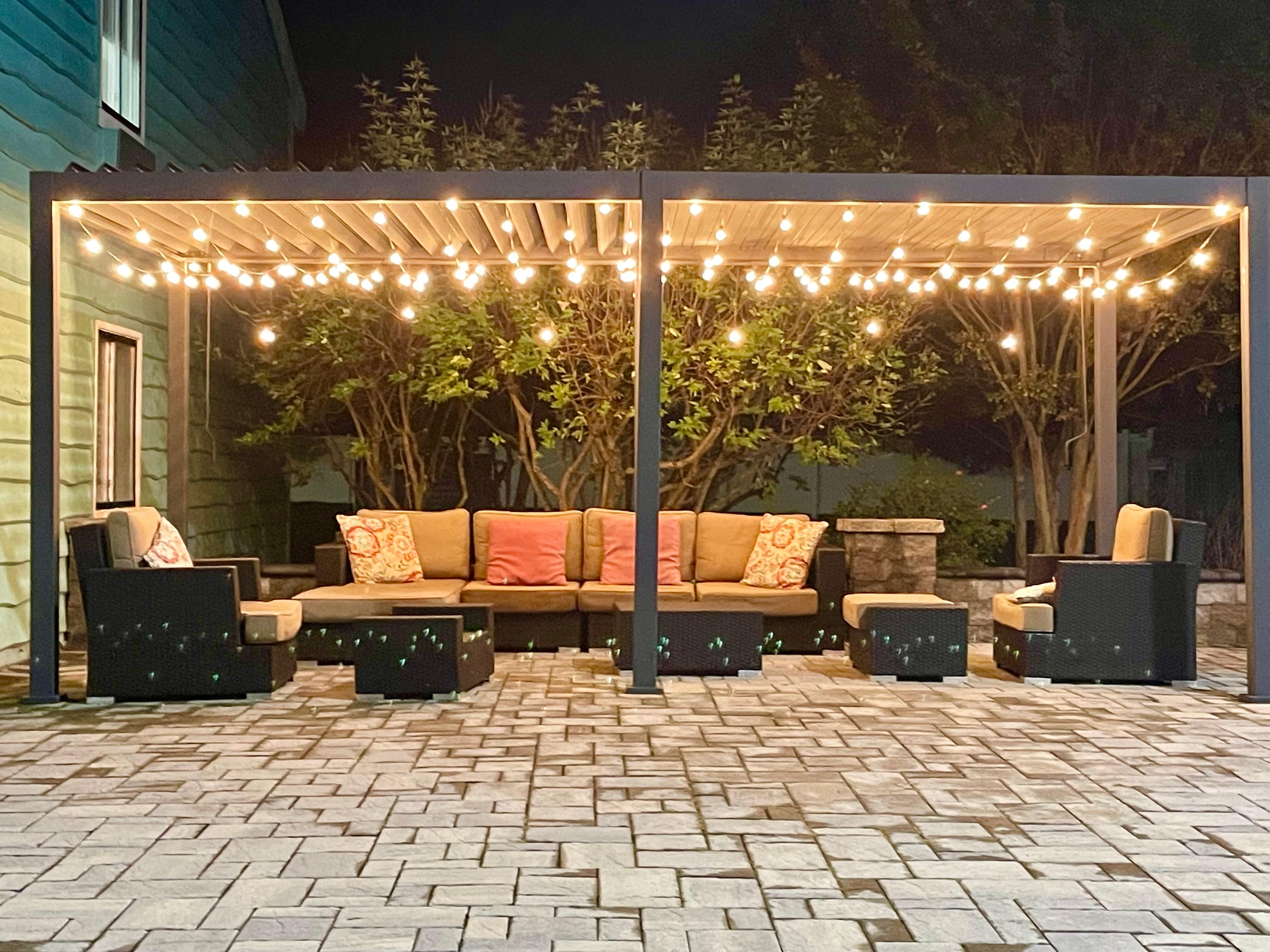 Lounge area outside is lovely!