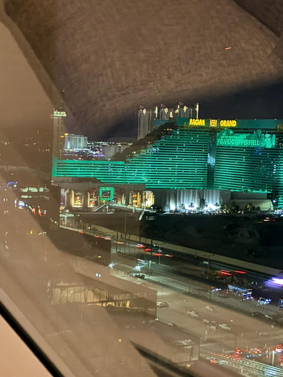 Vista del strip desde mi habitación 