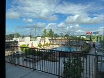 Pool view from the Sun Room