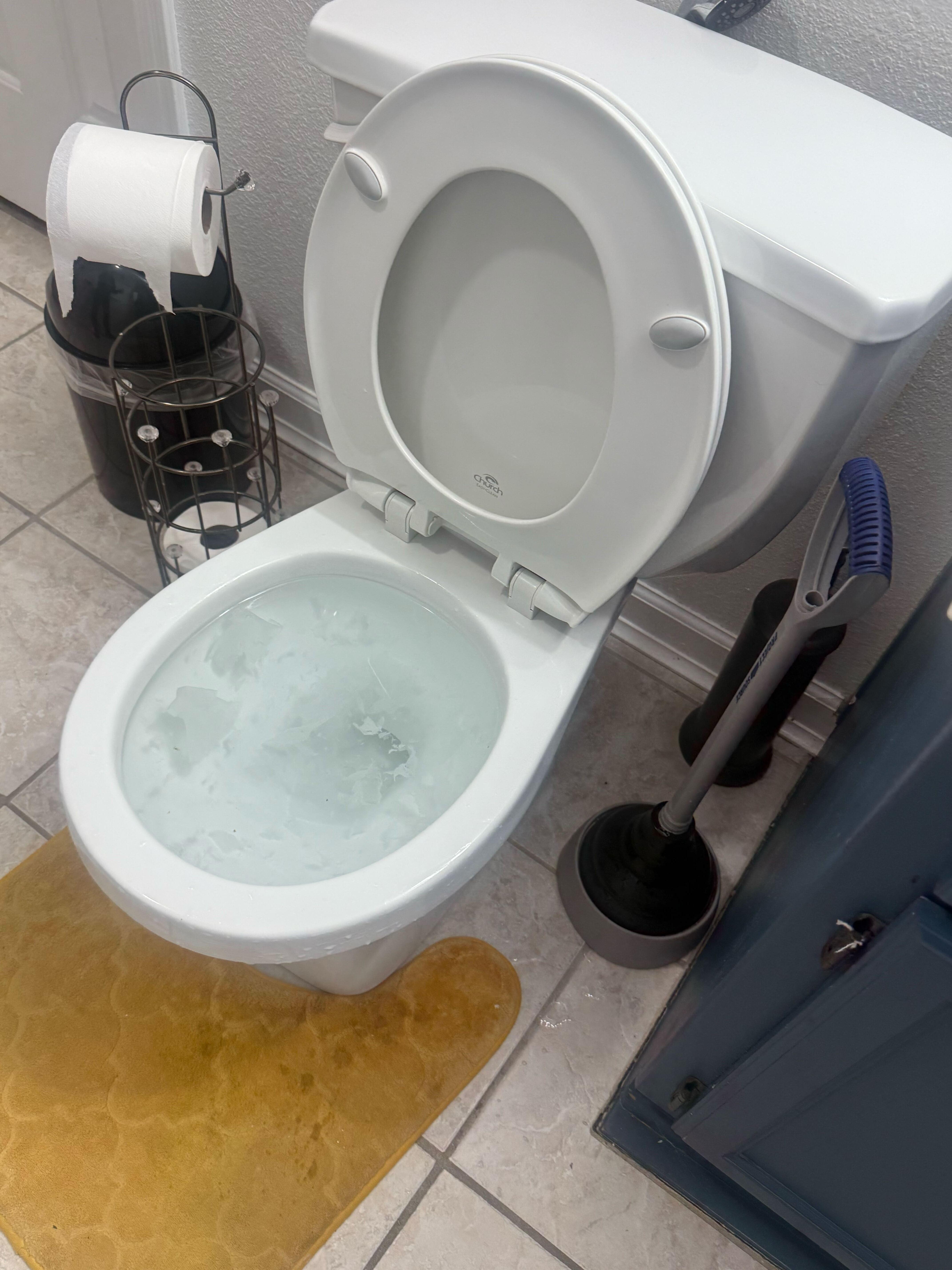 Downstairs Backed up stool from little tissue