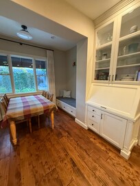 Sweet little breakfast nook.