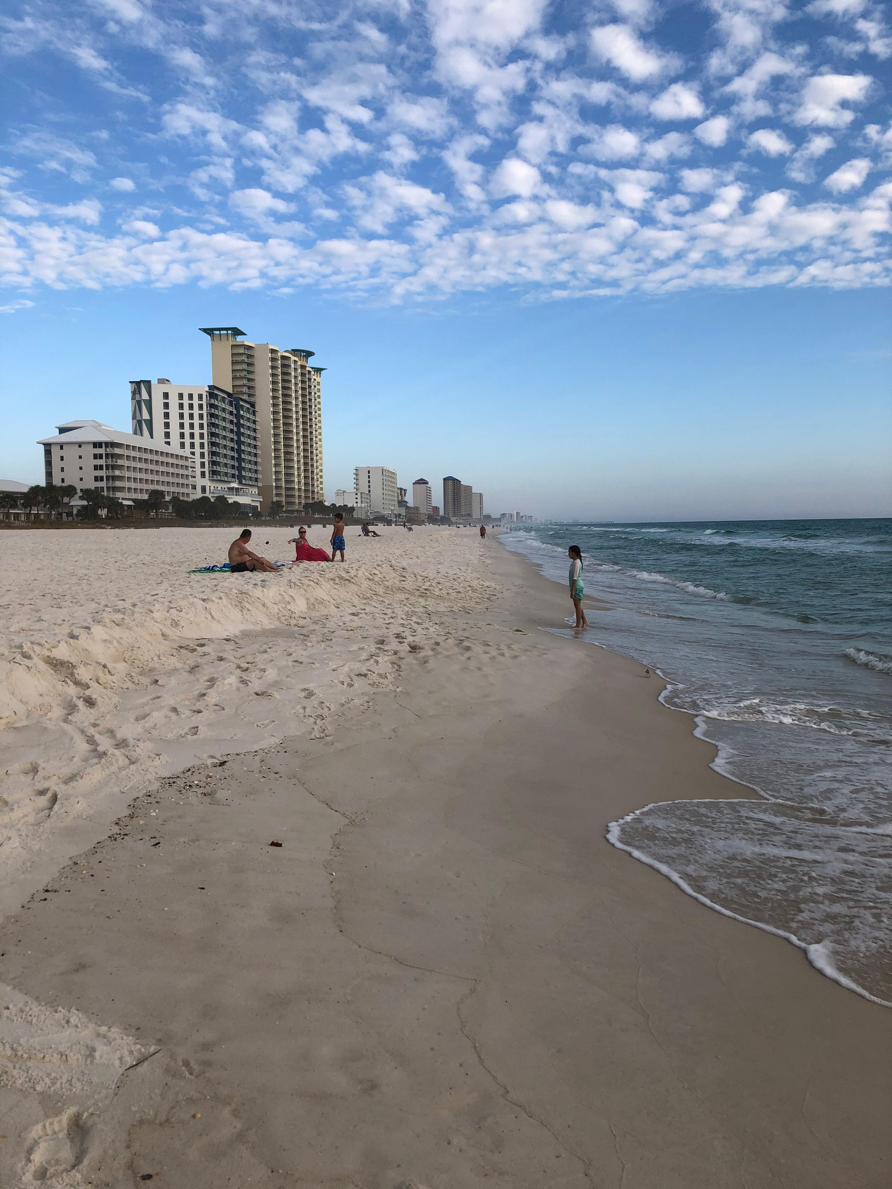 Walking on the beach