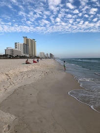 Walking on the beach