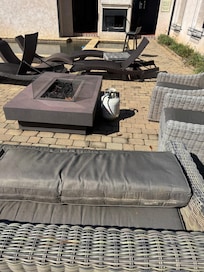 Damaged outdoor furniture