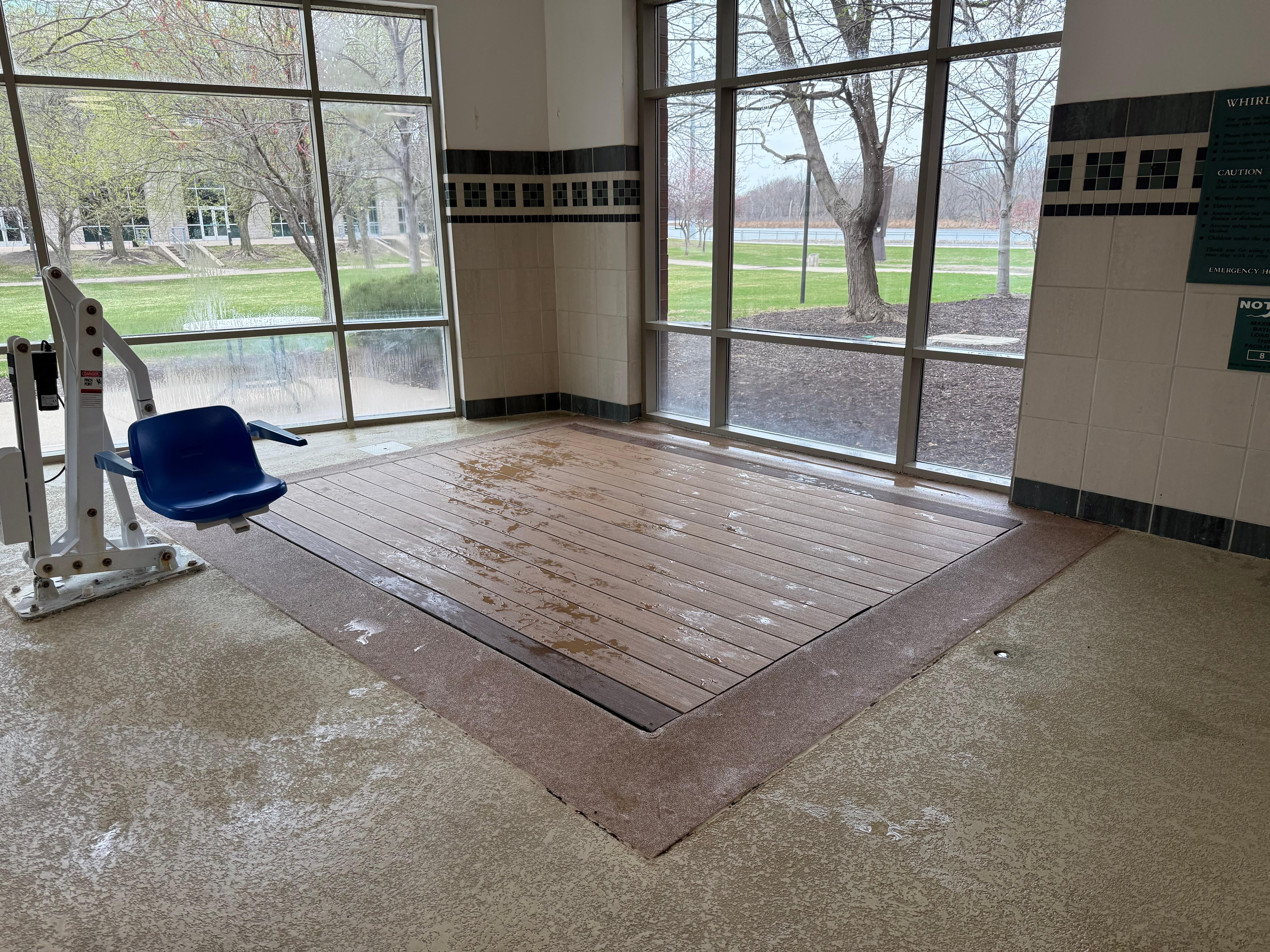 Hot tub has been removed