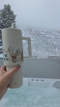 Morning view from hottub