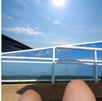 Vista da região da piscina