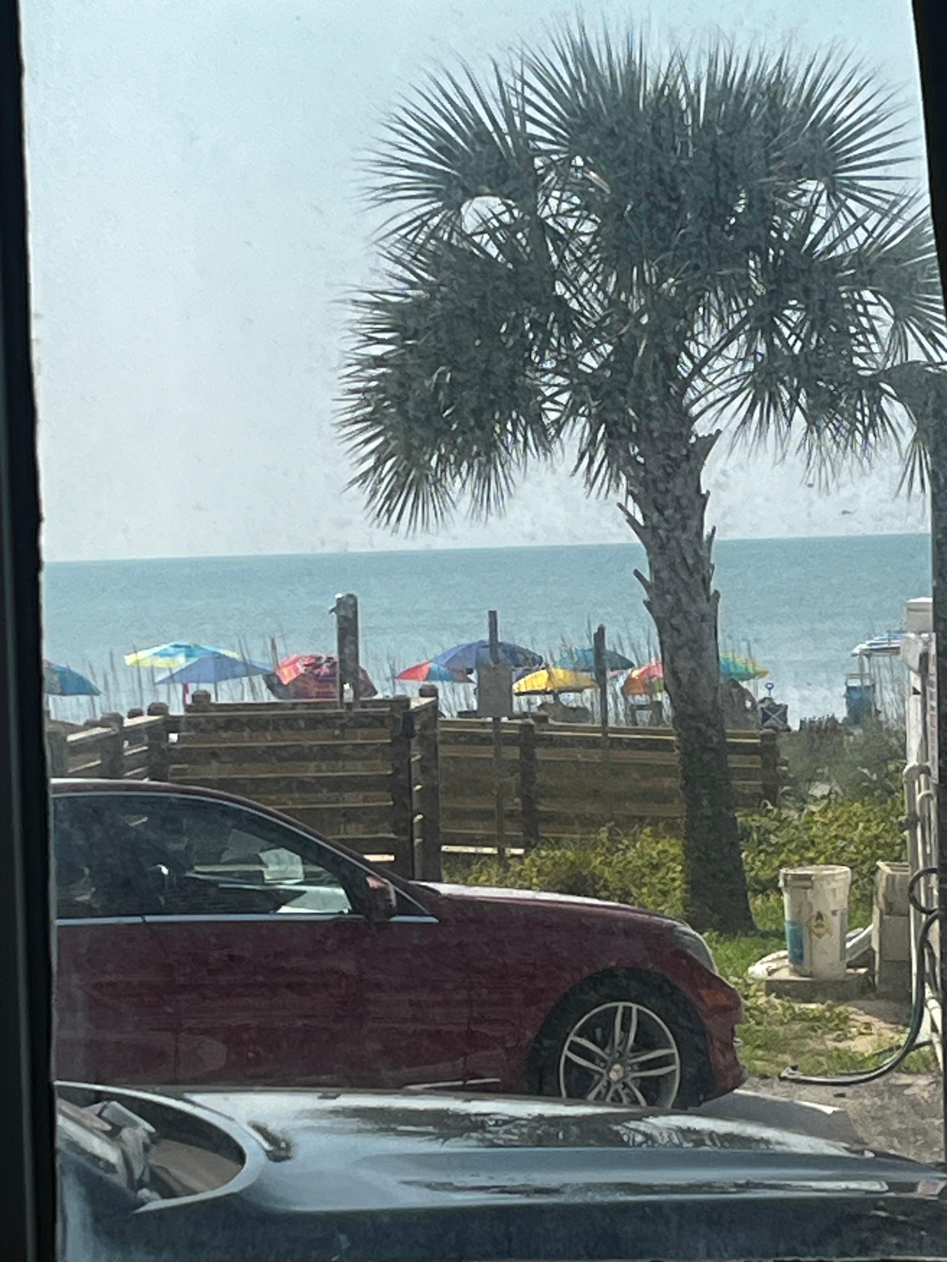 View from the parking lot 