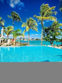 Infinity pool overlooking the ocean
