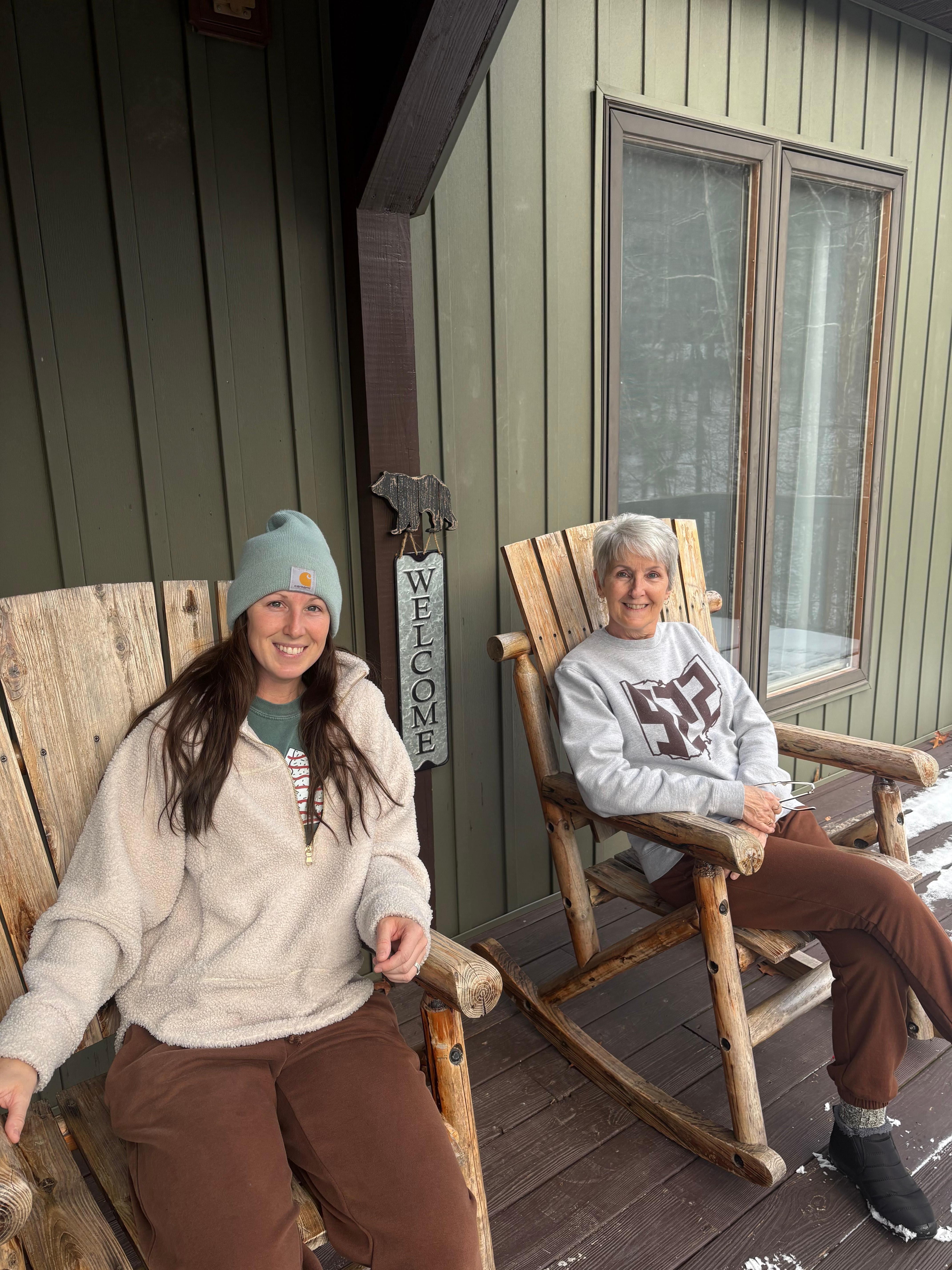 My daughter & I had coffee on the deck! We didn’t care that it was a little chilly!