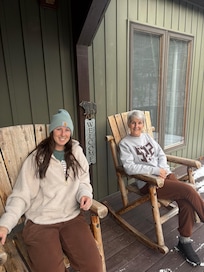 My daughter & I had coffee on the deck! We didn’t care that it was a little chilly!