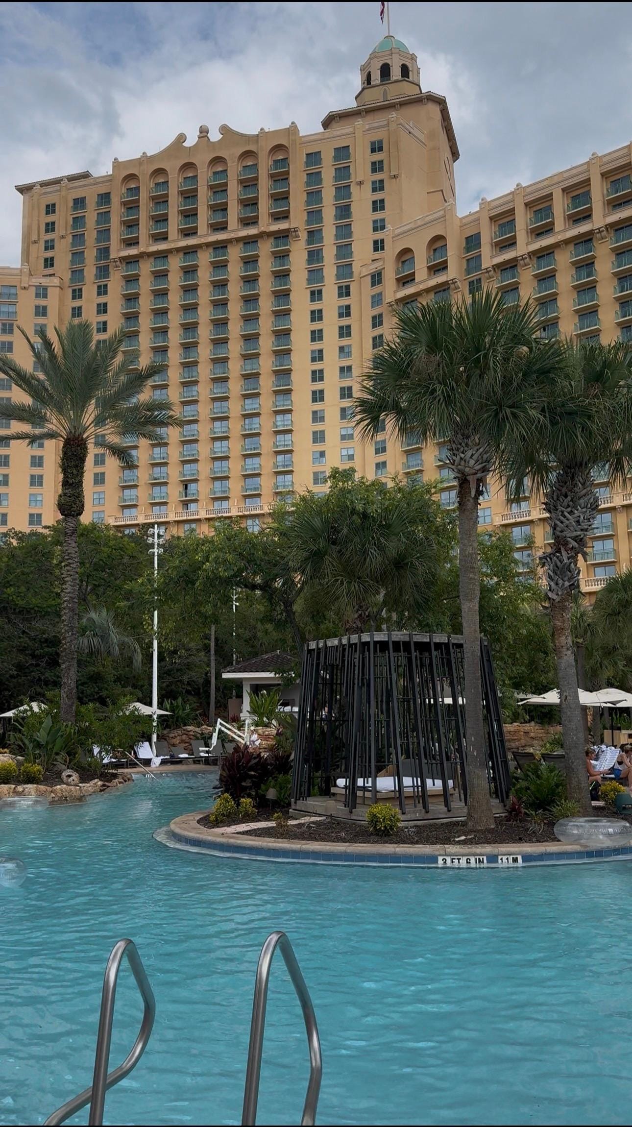 Beautiful Lazy river and Water slide. 