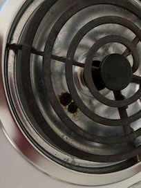 Kitchen stove was dirty