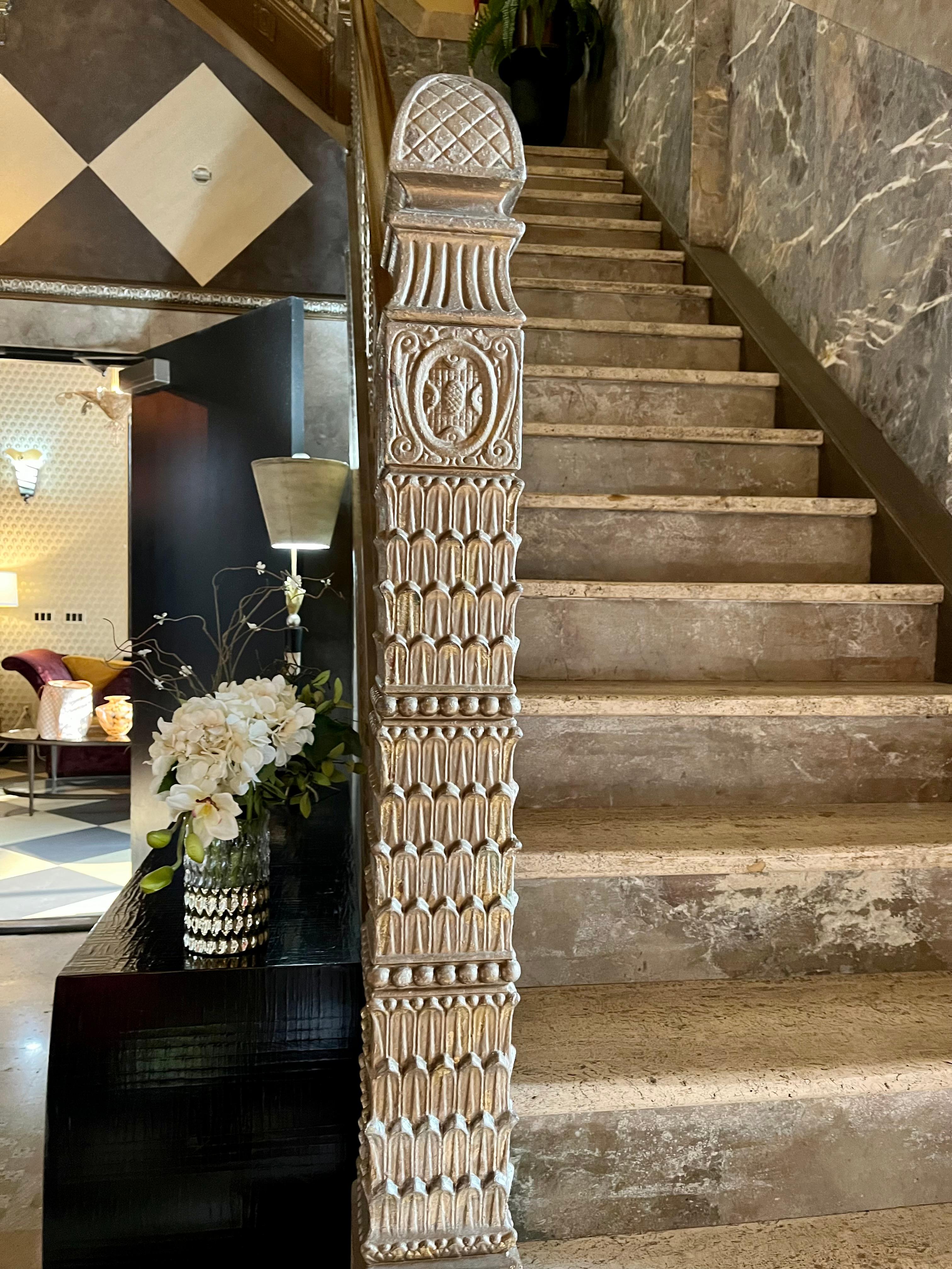 The lobby staira