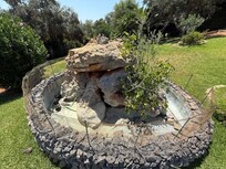 An abandoned water feature