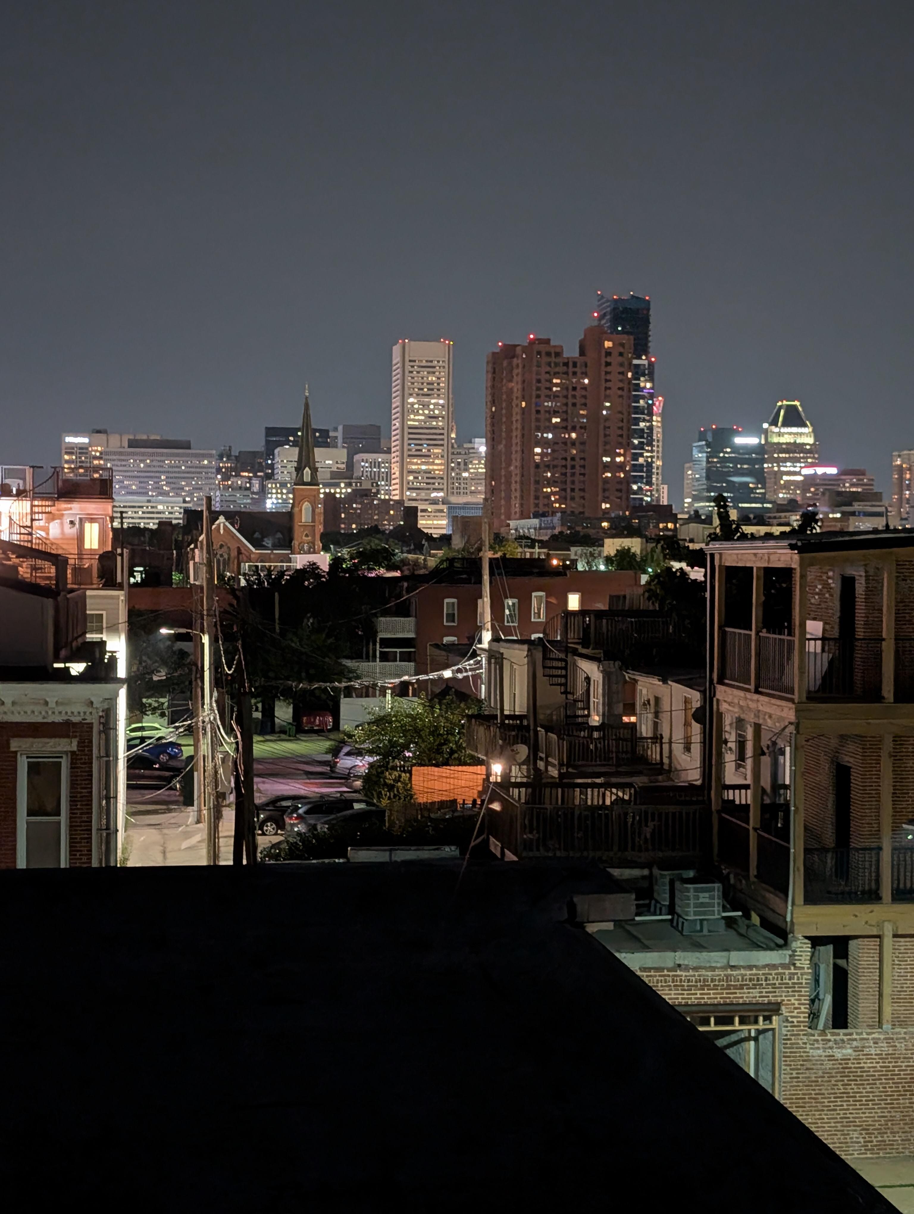 Skyline from rooftop deck