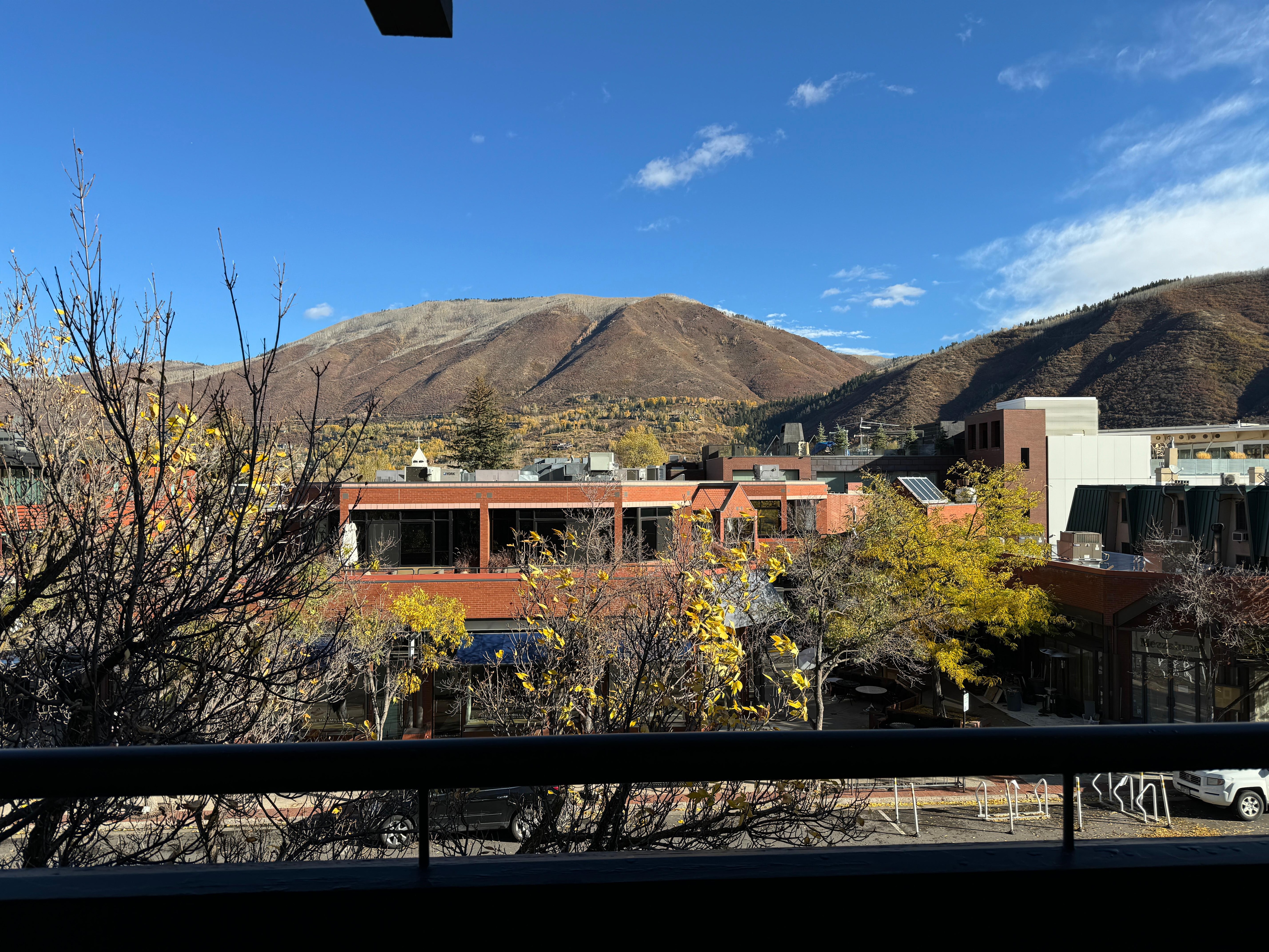 View from our balcony on a late October day