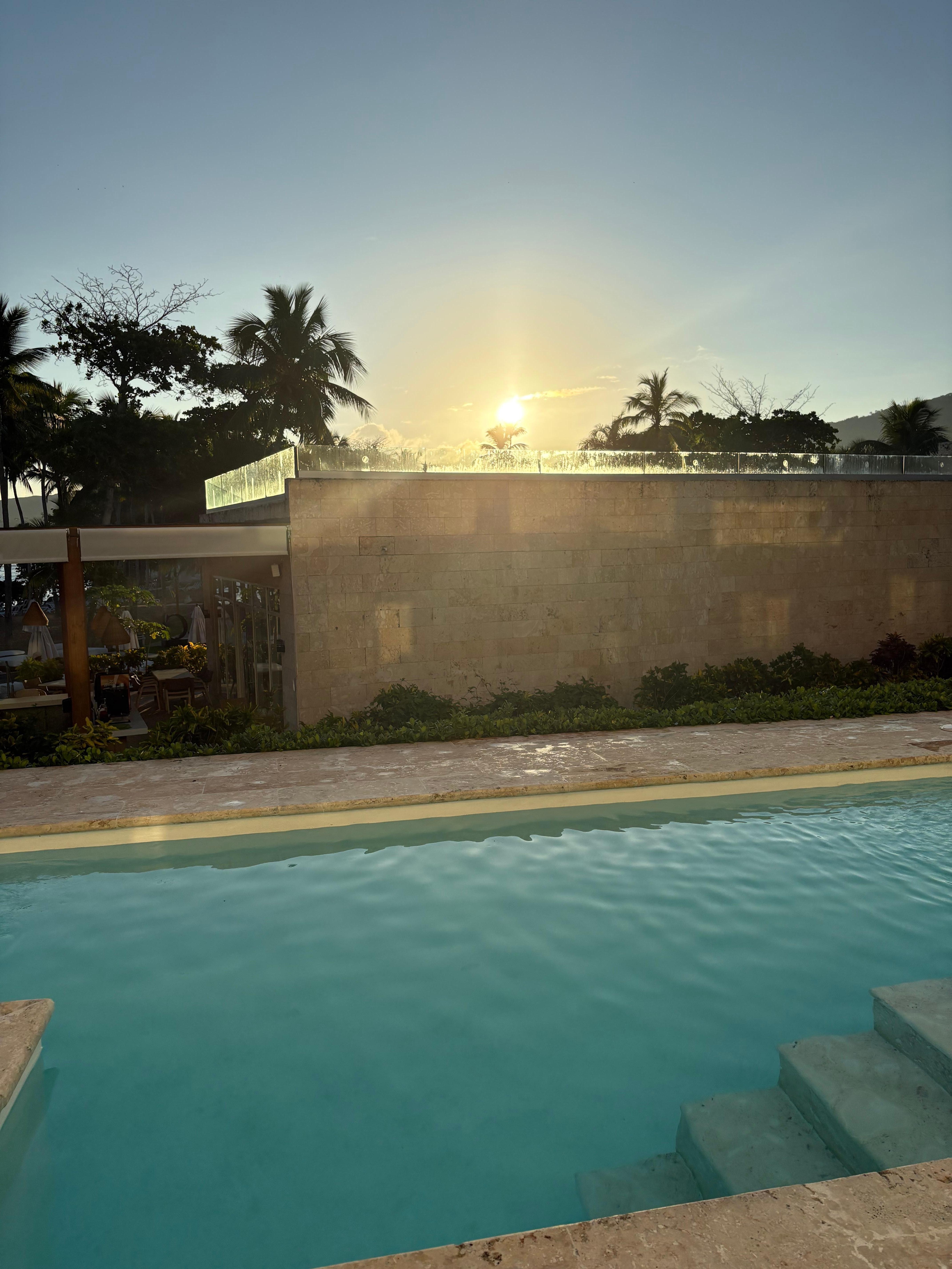 Beautiful sunrise!! 80 degree weather every morning at 9am is wonderful 