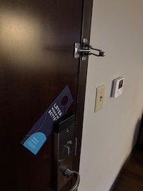 How the door latch was when I woke up