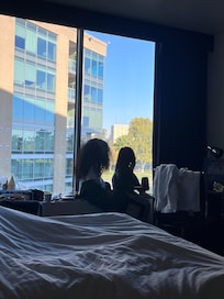 kids love looking over the window