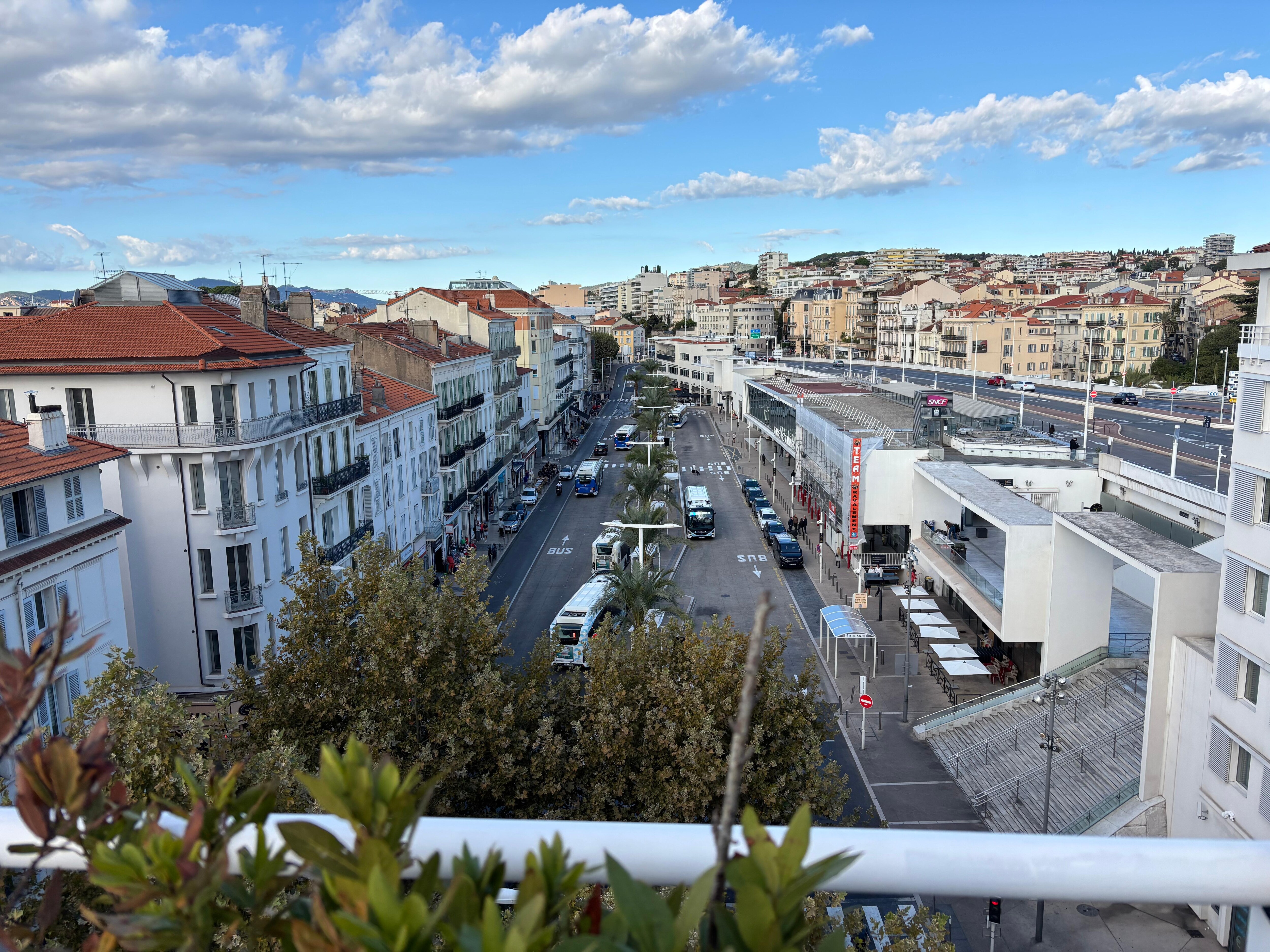 Udsigt fra tagterrassen 