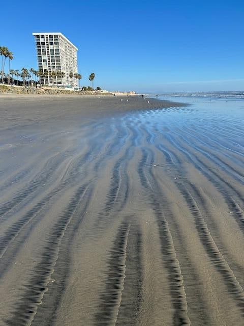 View of building from beach