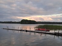 Sonnenuntergang vom Ufer aus