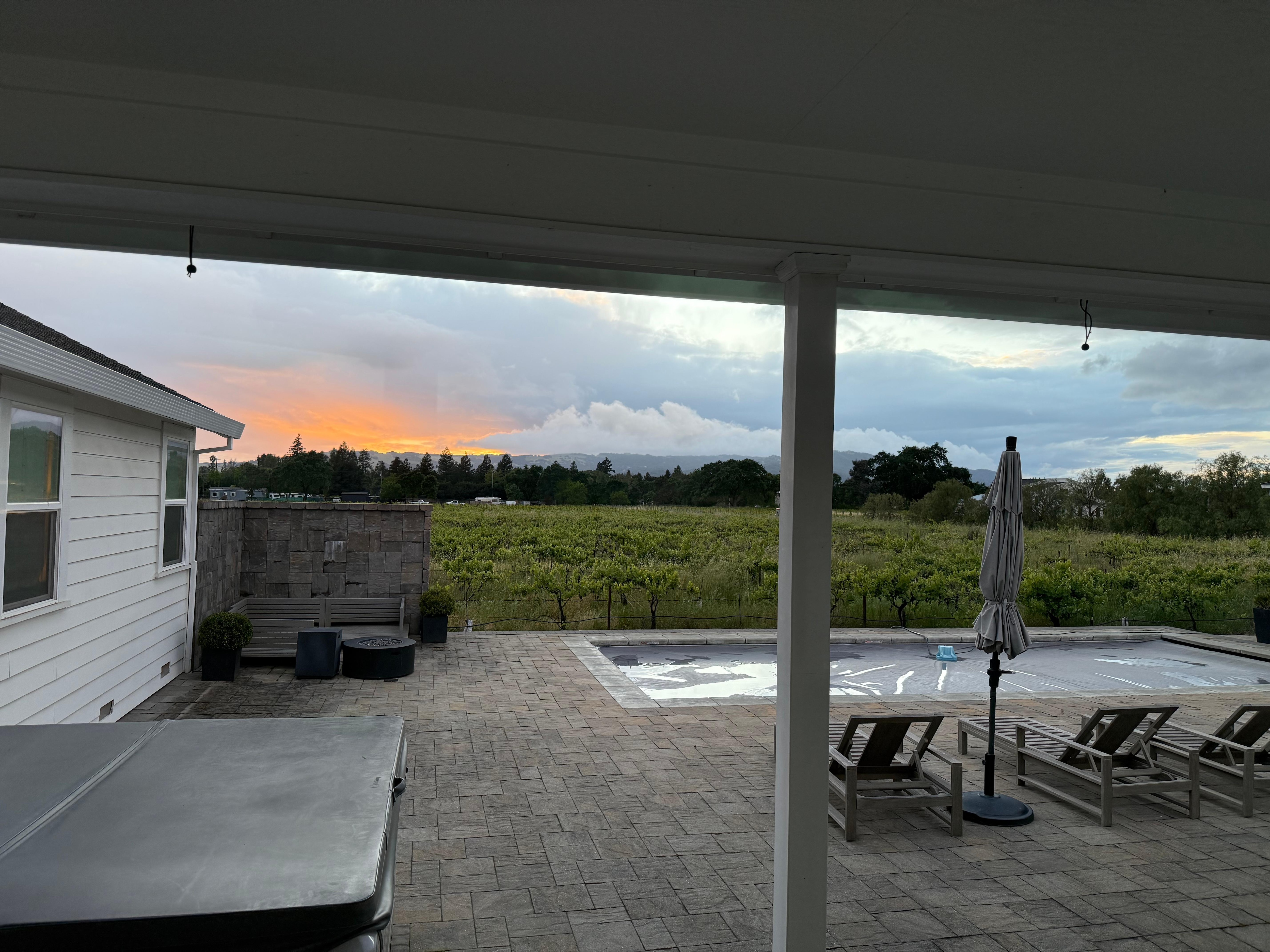 Last night sunset after all the rain