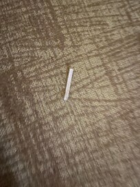 Random trash upon entry of room.