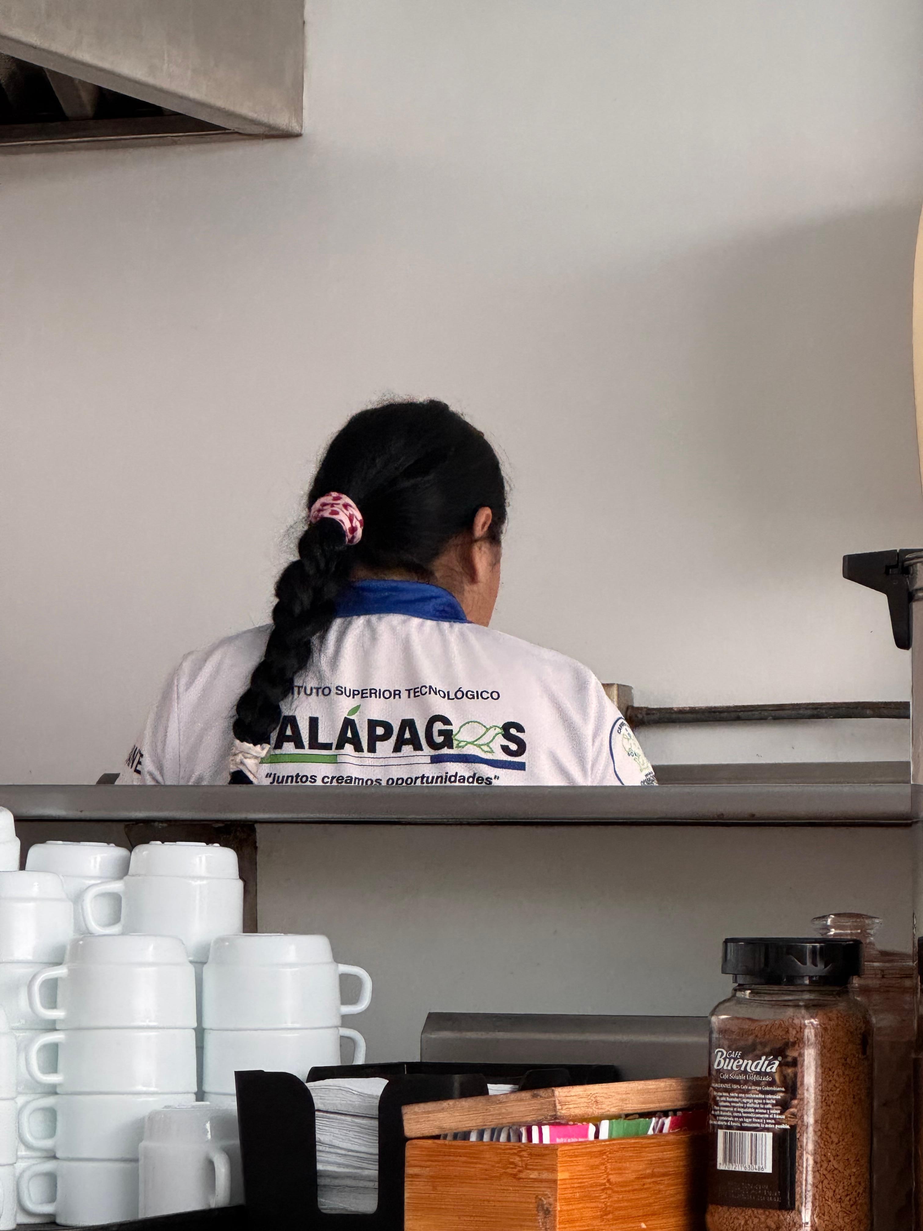 Students volunteering, with no experience, clean and attend breakfast 