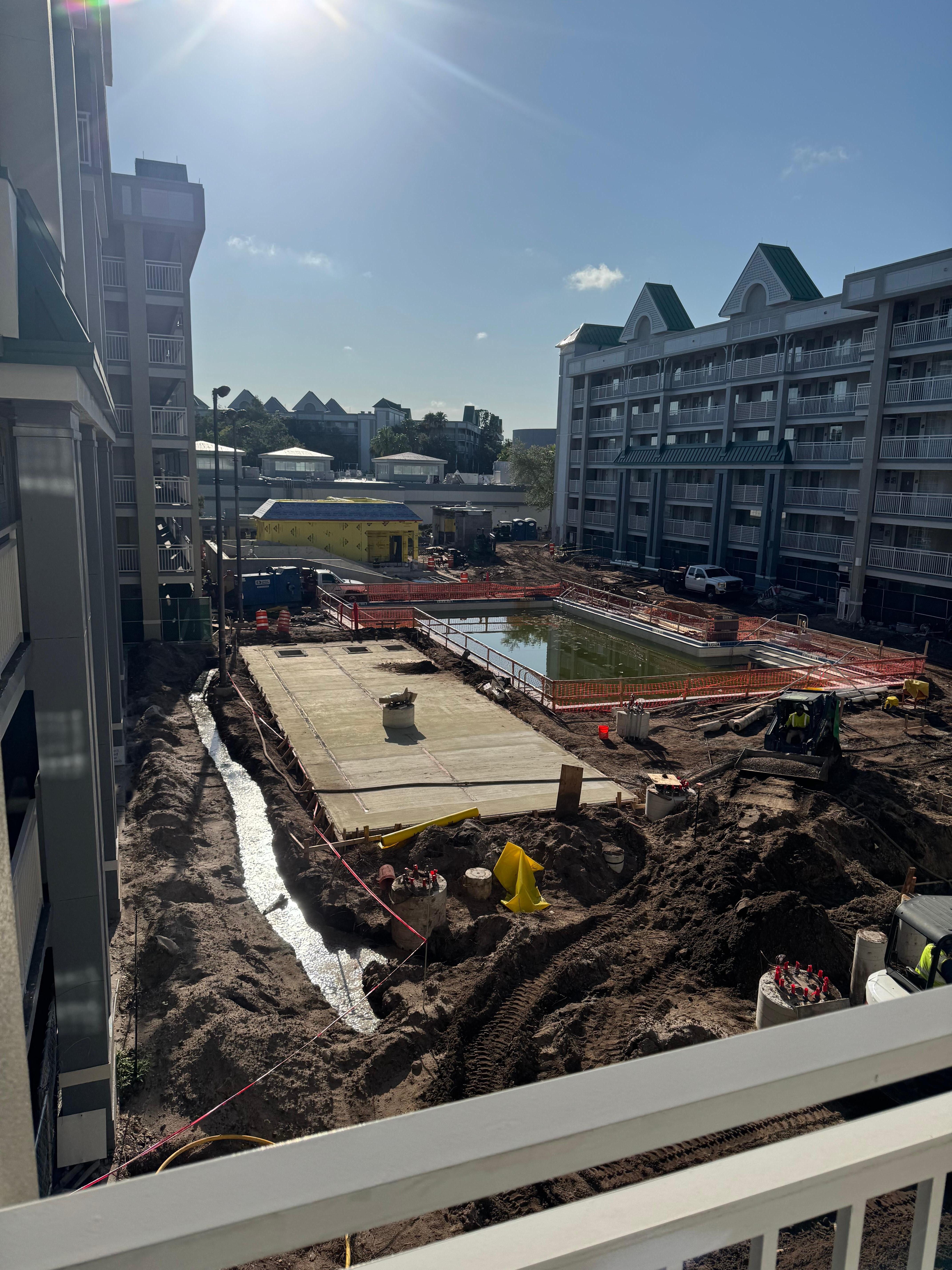 Construction zone behind our building