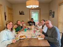 Enough room for all to eat together and cook