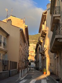 Udsigten når man træder ud fra hotellet