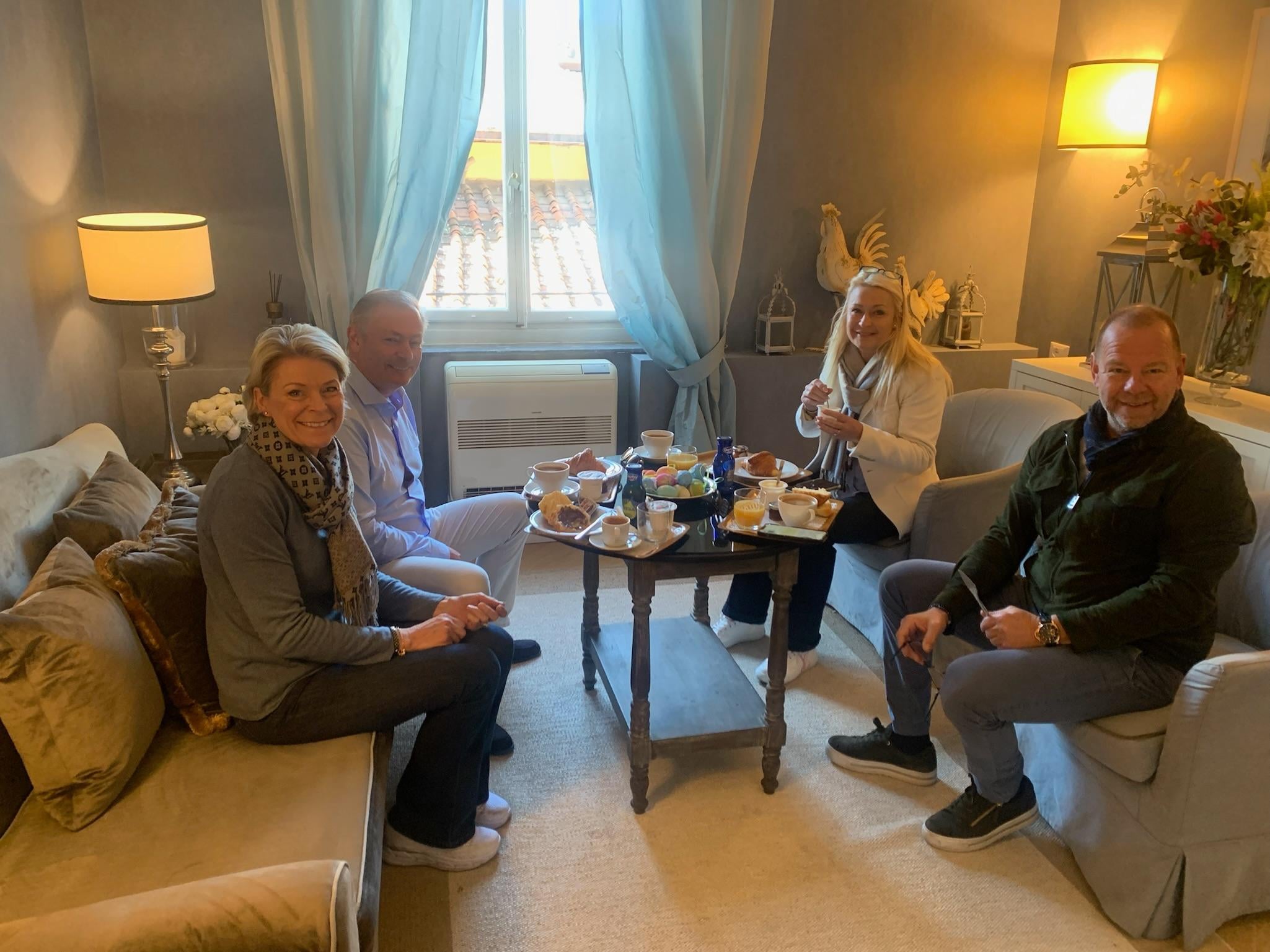 The living room for socializing 