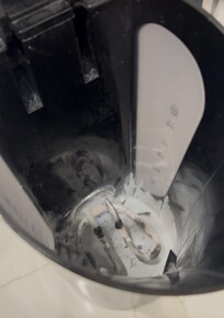 Inside of the tea kettle