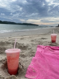 or take a short walk to the nearby beach