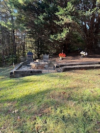 Back fire pit, very cozy!