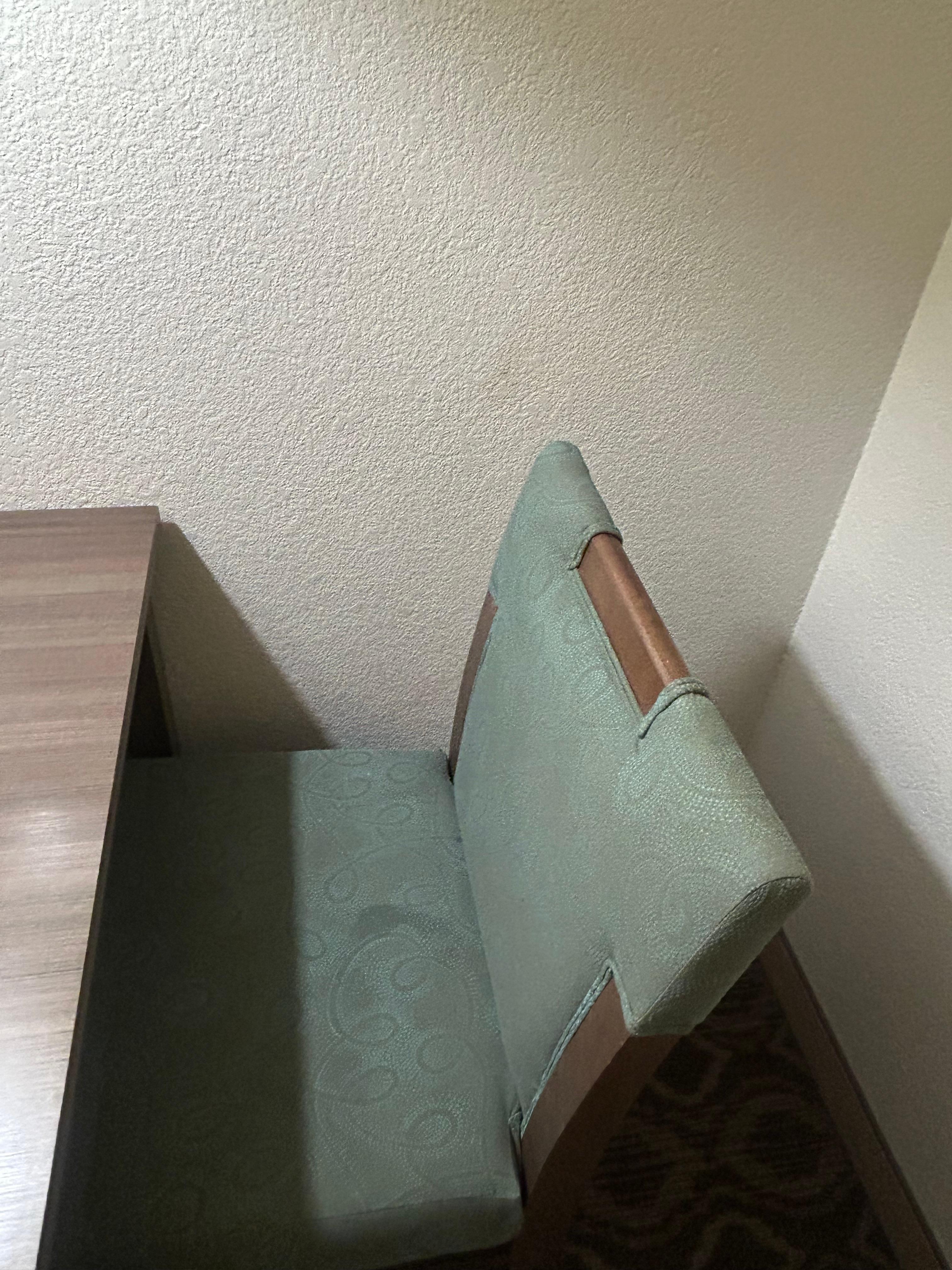 Stains on chair and wall