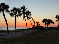 Sunset on our first night there.