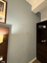 Emergency pull cord shows this was NOT a standard double room, which is what I booked.